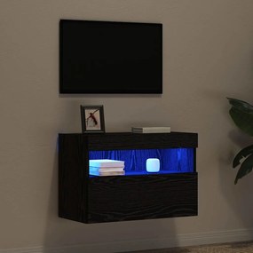 vidaXL Ντουλάπι Τηλεόρασης Τοίχου 60 x 30 x 40 εκ. Μαύρη δρυς