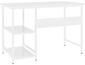 vidaXL Γραφείο Υπολογιστή Λευκό 105 x 55 x 72 εκ. από MDF και Μέταλλο