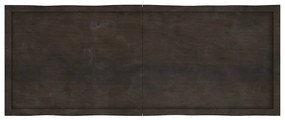vidaXL Επιφ Τραπεζιού Αν Καφέ 160x60x(2-6)εκ.Ακατέργ. Μασίφ Ξύλο Δρυός