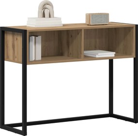 vidaXL End Table Καρυδιά Χειροποίητης Εργασίας 100 x 36 x 75 εκ.