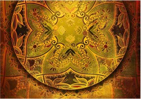 Αυτοκόλλητη φωτοταπετσαρία - Mandala: Golden Poem - 196x140