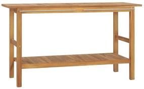 vidaXL Έπιπλο Μπάνιου 132 x 45 x 75 εκ. από Μασίφ Ξύλο Teak