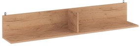 Ραφιέρα Τοίχου Drowel 130x21,6x20cm Oak