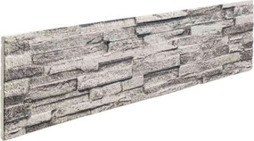 vidaXL Πάνελ τοίχου 10 pcs Ανοιχτό γκρι 100 x 25 cm Αφρός EPS