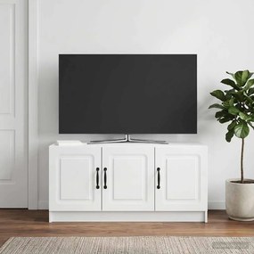 VidaXL Ντουλάπι TV Γυαλιστερό Λευκό 99 x 34,5 x 47 εκ