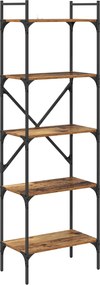 vidaXL Βιβλιοθήκη 5 επιπέδων 56 x 32 x 174 cm Επεξεργασμένο Ξύλο