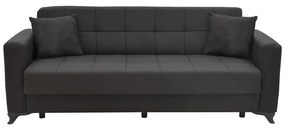 Σετ σαλονιού Modesto 2τεμ ύφασμα σε μαύρη απόχρωση 215x85x80 εκ.