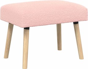 vidaXL παγκάκι Μονόχρωμο Ροζ 60 x 40 x 45 εκ. Μπουκλέ