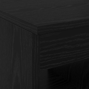 vidaXL Ντουλάπι Μπάνιου Ενδιάμεσο Μαύρη Δρυς 30 x 44,5 x 50 εκ.