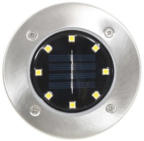 Σποτ Ηλιακά Χωνευτά - Καρφωτά LED 8 τεμ. Πολύχρωμα - Ασήμι