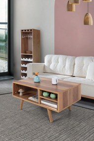Τραπεζάκι Σαλονιού Καρυδί REBO 90x55x18