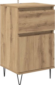 vidaXL Πλαϊνό γραφείο artisan δρυς 35 x 40 x 70 εκ. Επεξεργασμένο ξύλο