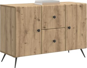 vidaXL Πλαϊνό γραφείο Artisan Δρυς 89 x 34,5 x 60 εκ.