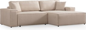 Corner Sofa-Bed Pırlo Corner Right - Ecru Ecru