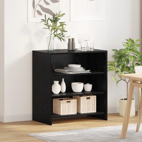vidaXL Πλευρική Ντουλάπα Μαύρη Δρυς 70x41x75 εκ Επεξεργασμένο Ξύλο