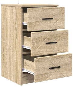 vidaXL Κομοδίνο Sonoma Δρυς 38 x 38 x 66 εκ Επεξεργασμένο ξύλο