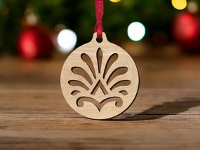 Σετ των 3 Intra απο ξύλο plywood 3mm-4mm πάχος – Διακοσμητική Χριστουγεννιάτικη Μπάλα 20x25 cm INTRAVECTRY-MY545538