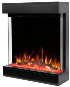 Ηλεκτρικό Τζάκι Τριών Όψεων Paris Black Edition MDF 1600W 3D Hitense-Paris Black Edition-Μαύρο Paris Black Edition