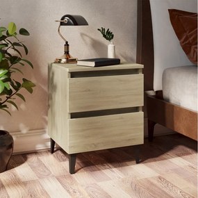 Κομοδίνο Sonoma Δρυς 40 x 35 x 50 εκ. από Επεξ. Ξύλο 805875