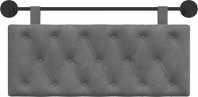 vidaXL Κρεμαστό Κεφαλάρι Σκούρο Γκρι Βελούδο