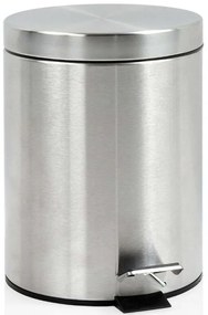 Κάδος Απορριμμάτων Mirror LBTAH-BA19298 Φ20,5x27,5cm 5lt Silver Andrea House Stainless Steel