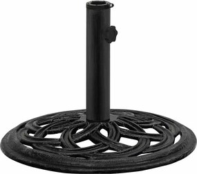 vidaXL Βάση Ομπρέλας Μαύρη 44 x 44 x 31 εκ. από Χυτοσίδηρο