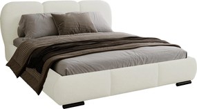 Επενδυμένο Κρεβάτι Rosa-Λευκό-160 x 200