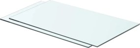 vidaXL Ράφια Πάνελ 2 τεμ. Διάφανα 60 x 30 εκ. Γυάλινα