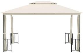 Κιόσκι με Πλευρικά Τοιχώματα και Διπλή Οροφή Κρεμ 3 x 4 μ. - Κρεμ