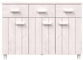 Ντουλάπι HAMAR Λευκό 113 x 40 x 80 εκ. από Μασίφ Ξύλο Πεύκου - Λευκό