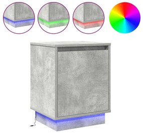 vidaXL Κομοδίνο με 2 pcs Γκρι σκυροδέματος 39 x 34.5 x 50 εκ.