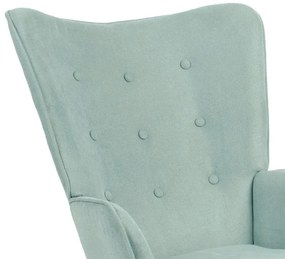 Πολυθρόνα Fluffy βεραμάν ύφασμα-φυσικό 75x69x96εκ 75x69x96 εκ.