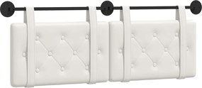 vidaXL Κρεμαστό Κεφαλάρι Λευκός 150 x 55 x 5 εκ Τεχνητό Δέρμα