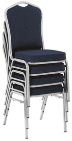 K66 S chair color: blue, silver frame DIOMMI V-CH-K/66S-KR-NIEBIESKI