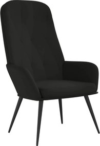 vidaXL Πολυθρόνα Relax Μαύρη Βελούδινη