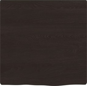 vidaXL Πάγκος Μπάνιου Σκούρο Καφέ 40x40x(2-4) εκ. Επεξ. Μασίφ Ξύλο