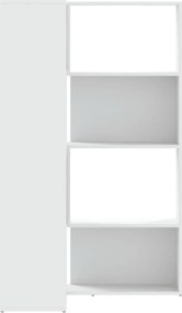 vidaXL Βιβλιοθήκη Γωνιακή 4 Επ. Λευκή 85x85x140 εκ Επεξ. Ξύλο