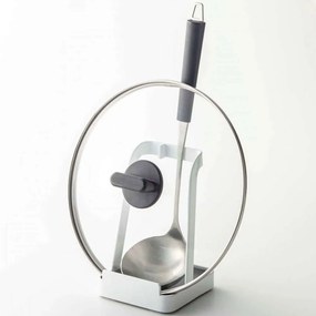 Βάση Για Κουτάλες Και Καπάκια YMZK2248 10x10x15cm White Yamazaki Ατσάλι