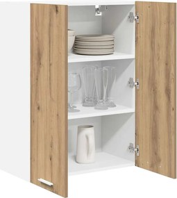 vidaXL Κρεμαστό ντουλάπι με αποθήκευση Artisan Oak 60 x 31 x 80 εκ.