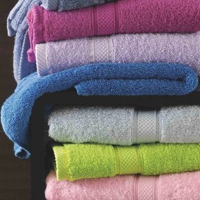 Πετσέτα Basic Blue Ρυθμός Προσώπου 50x100cm 100% Cotton Foam
