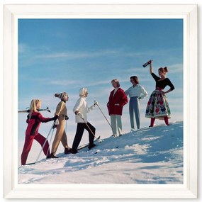 Κάδρο Après-Ski FA13450 70x70cm Multi MindTheGap Τετράγωνοι Wood, Glass