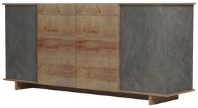 Μπουφές Zafore σε oak - καφέ antique απόχρωση 180x45x80εκ 180x45x80 εκ.