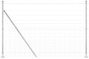 vidaXL Στύλος Περιφράξεων Γαλβανισμένο 25 x 1,6 μ Ατσάλι