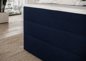 Επενδυμένο κρεβάτι Padion-Μπλε-140 x 200