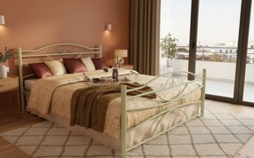 Κρεβάτι Ramon-150x200-Εκρού-Με ποδαρικό