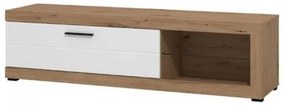 ΕΠΙΠΛΟ ΤΗΛΕΟΡΑΣΗΣ REMO ARTISAN OAK / ΛΕΥΚΟ ΜΑΤ 162x42x44εκ 11013493