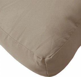 vidaXL Μαξιλάρια Παλέτας 2 τεμ. Taupe Υφασμάτινα