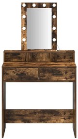 vidaXL Τραπέζι περιποίησης Καφέ 79 x 41 x 140 εκ. Επεξεργασμένο ξύλο