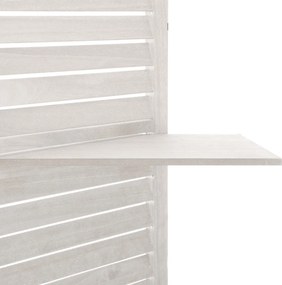 Παραβάν Με 3 Ράφια (120.5x37x170) A-S White 157120A