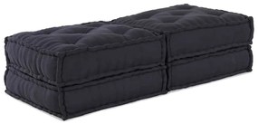 vidaXL Αρθρωτός Καναπές 2 pcs Ανθρακί 70 x 70 x 36 εκ ύφασμα
